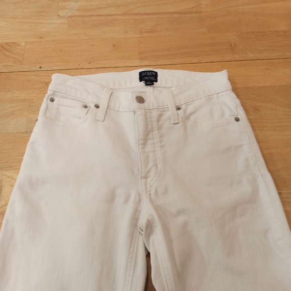 J Crew Flare Crop Jean in White Denim Signature Stretch Women's 25 - Picture 3 of 16